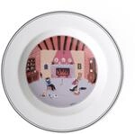 Villeroy und Boch Design Naif Suppenteller "Kamin", 21 cm, Premium Porzellan,