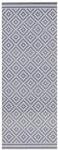 NORTHRUGS In- und Outdoor Teppich Raute 80x200cm - Wetterfest Modern Geometrisches