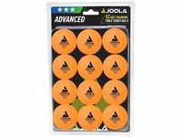 JOOLA 44255 Tischtennis-Bälle Training 40mm, Orange 12er Blister Pack