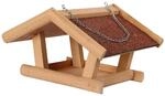 Kerbl Pet Futterhaus Stubbs, 29x28x18 cm, wetterfestes Bitumendach, mit