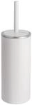 WENKO WC-Garnitur Inca White - geschlossener WC-B&uuml;rstenhalter, Kunststoff (ABS),