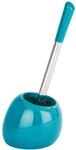 WENKO WC-Garnitur Polaris Petrol - WC-B&uuml;rstenhalter, Keramik, 15 x 34.5 x 14.5 cm,