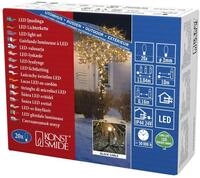Konstsmide Micro LED Lichterkette, 20 bernsteinfarbene Dioden, 24V Au&szlig;entrafo,