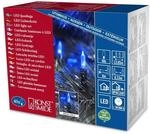 Konstsmide LED Minilichterkette, 40 blaue Dioden, 24V Au&szlig;entrafo, gr&uuml;nes...