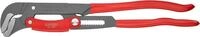 KNIPEX Rohrzange S-Maul mit Schnelleinstellung mit Kunststoff &uuml;berzogen grau