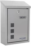 Rottner Casa Inox Briefkasten Edelstahl Zylinderschloss 2 Schl&uuml;ssel