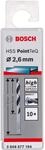 Bosch Professional 10 St&uuml;ck HSS Spiralbohrer PointTeQ (f&uuml;r Metall, 2,6 x 30 x 57