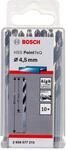 Bosch Professional 10 St&uuml;ck HSS Spiralbohrer PointTeQ (f&uuml;r Metall, 4,5 x 47 x 80