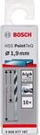 Bosch Professional 10 St&uuml;ck HSS Spiralbohrer PointTeQ (f&uuml;r Metall, 1,9 x 22 x 46