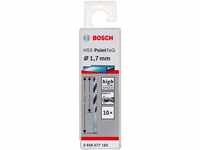 Bosch Professional 10 Stück HSS Spiralbohrer PointTeQ (für Metall, 1,7 x 20 x...
