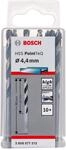 Bosch Professional 10 St&uuml;ck HSS Spiralbohrer PointTeQ (f&uuml;r Metall, 4,4 x 47 x 80