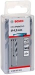 Bosch Professional 10 St&uuml;ck HSS Spiralbohrer PointTeQ (f&uuml;r Metall, 4,2 x 43 x 75