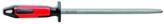 F. DICK Fleischerstahl 25 cm (Griff rot/schwarz, Wetzstahl rund mit 2 K-Griff,