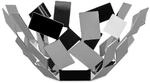 Alessi "La Stanza dello Scirocco", Obstschale, Edelstahl 18/10, 27,3 x 27,3 x 13 cm,