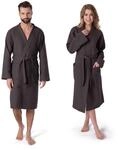 M&ouml;ve Homewear Kimono Waffelpiqu&eacute;e in Gr. S aus 100 % Baumwolle, graphite