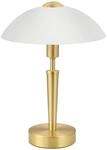 EGLO Tischleuchte Solo 1, 1 flammige Tischlampe, Material: Stahl, Farbe: Messing
