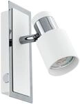 EGLO LED Wandlampe Davida, Wandleuchte, Wandstrahler aus Metall in Chrom, Wei&szlig;,