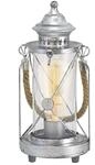EGLO Tischlampe Bradford, 1 flammige Vintage Tischleuchte, Laterne, Nachttischlampe