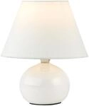 BRILLIANT Primo Tischleuchte &ndash; stilvolle Tischlampe mit Stoffschirm &ndash; kleine