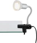 Briloner Leuchten Klemmspot LED-Klemmleuchte, 1 x GU10, titanfarbig/wei&szlig; 2989-016P