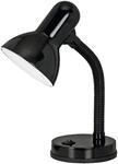 EGLO Tischlampe Basic, Schreibtischlampe Kinder, Leselampe Schwanenhals, flexible