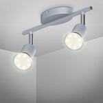B.K.Licht - LED Deckenlampe schwenkbar, warmwei&szlig;e Lichtfarbe, GU10 Fassung, LED