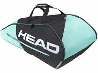 HEAD Unisex – Erwachsene Tour Racquet Bag L Tennistasche, schwarz/Mint, 9R