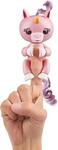 Fingerlings Einhorn rose mit Regenbogenm&auml;hne, interaktives Spielzeug, reagiert auf