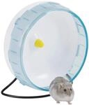 Kerbl Pet Hamsterlaufrad, Hamsterrad, &oslash; 20 cm, Kunststoff, wei&szlig;/blau,...