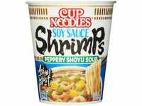 Nissin Cup Noodles – Soy Sauce Shrimps, Einzelpack, Soup Style Instant-Nudeln
