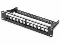 DIGITUS Patchpanel Modular - 12 Ports - 10-Zoll Rack-Montage 1HE -...