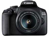 Canon EOS 2000D Spiegelreflexkamera Battery Kit (24,1 MP, DIGIC 4+, 7,5 cm (3,0 Zoll)