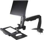 StarTech.com Sitz-Steh Monitorarm - Verstellbarer Sitz-Steh Arbeitsplatz...