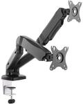 Equip Tischhalterung 17"-32" LCD VESA f. 2 Monitore, Schwarz