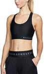 Under Armour Damen Mid Keyhole, schnelltrocknendes Bustier, komfortable