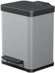 Hailo &Ouml;ko duo Plus M Tret-M&uuml;lltrenner - freistehender 2 x 9 Liter Doppelm&uuml;lleimer