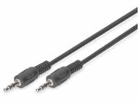 DIGITUS Audio-Anschlusskabel - 3,5mm Klinke auf 3,5mm Klinke - AUX-Kabel -