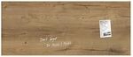 SIGEL GL247 Premium Glas-Whiteboard 130x55 cm Natural-Wood, Holzoptik hochgl&auml;nzend,