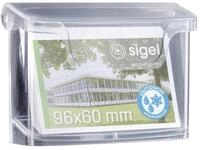 SIGEL LH326 Wetterfester Visitenkartenhalter f&uuml;r Au&szlig;en mit Deckel, aus