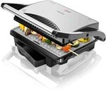 Cecotec Rockn Grill 1000 W. Elektrischer Grill, RockStone Antihaftbeschichtung, 1000