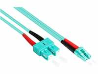 Good Connections OM3 LWL Kabel - DUPLEX - Stecker LC an SC - Multimode 50/125 -