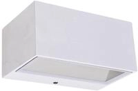 ECO-LIGHT Eckige LED Au&szlig;enwandleuchte GEMINI mit Up- & Downlight aus Aluminium...