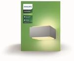 Philips Igel-Wandleuchte f&uuml;r den Au&szlig;enbereich, E27-Fassung, wasserfest, grau, IP44,