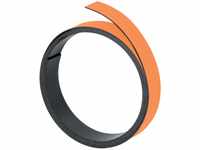 FRANKEN Magnetband, 100 cm x 10 mm, beschriftbar, zuschneidbar, orange, M802 05