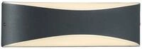Trio Leuchten LED Wandleuchte 228560242 Konda, Aluminium anthrazit, Kunststoff wei&szlig;,