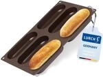 Lurch 85082 FlexiForm Hotdog Buns 6-Fach/Backform f&uuml;r 6 Hot Dog Br&ouml;tchen aus...