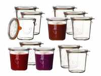 12 Stück Weck Sturzform-Glas 0,5l Rundrandglas Einmachglas Einweckglas