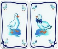 WENKO Herdabdeckplatte Universal G&auml;nse 2er Set, f&uuml;r Glaskeramik-, Elektro- und