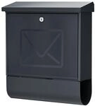 BURG-W&Auml;CHTER Briefkasten mit Zeitungsfach ohne Namensschild, Verzinkter Stahl,
