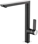 GRIFO FO 915 NC NEGRO Monomando de acabado en cromo y negro, elegante dise&ntilde;o